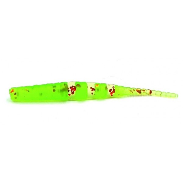 Силиконовая приманка для рыбалки, Taipan Playstick, 2,0 дюйма, 20шт/уп, цвет №08 Green neon